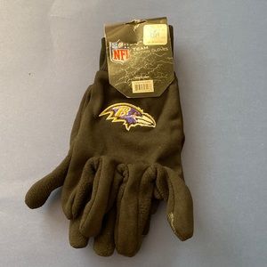 Ravens Black Texting gloves NWT